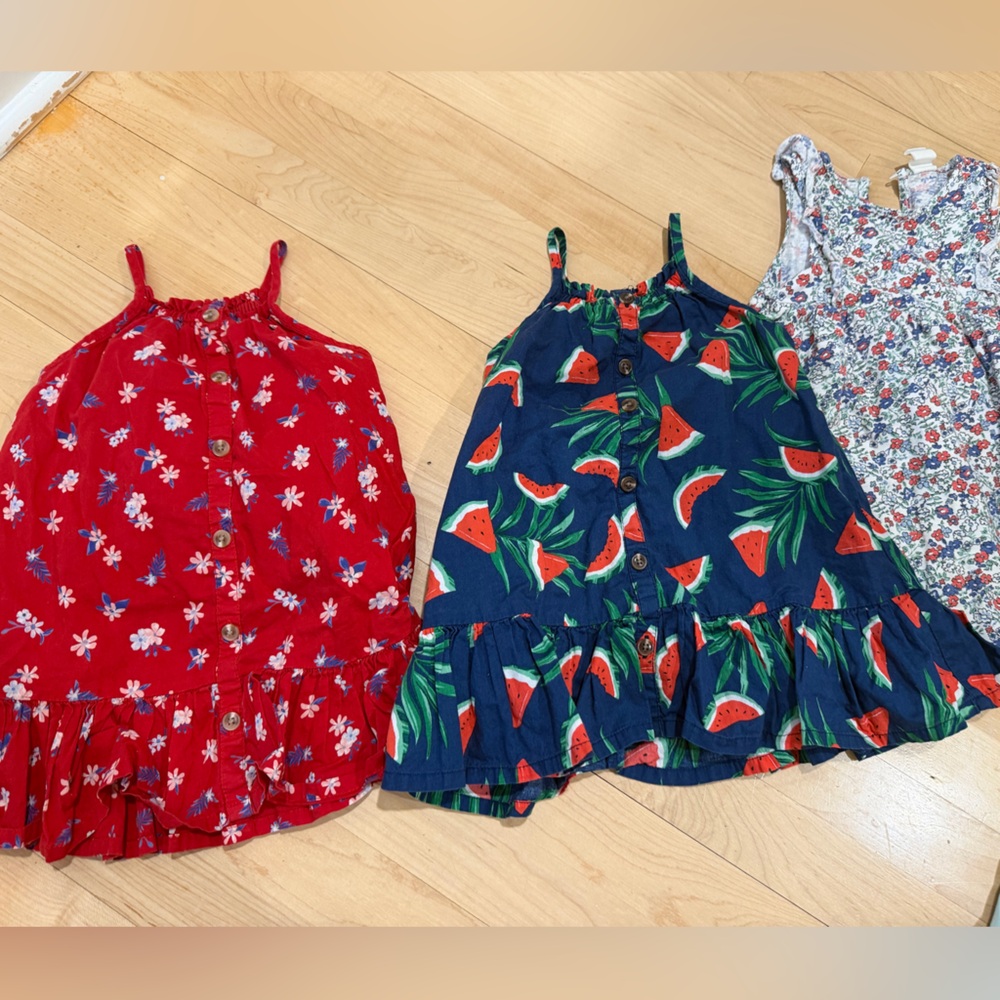 Old Navy and H&M Girls' Dresses - Red and Blue Floral